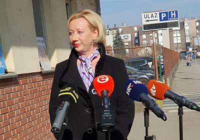 Natalija Martinčević održala ispred Opće bolnice Varaždin konferenciju za medije