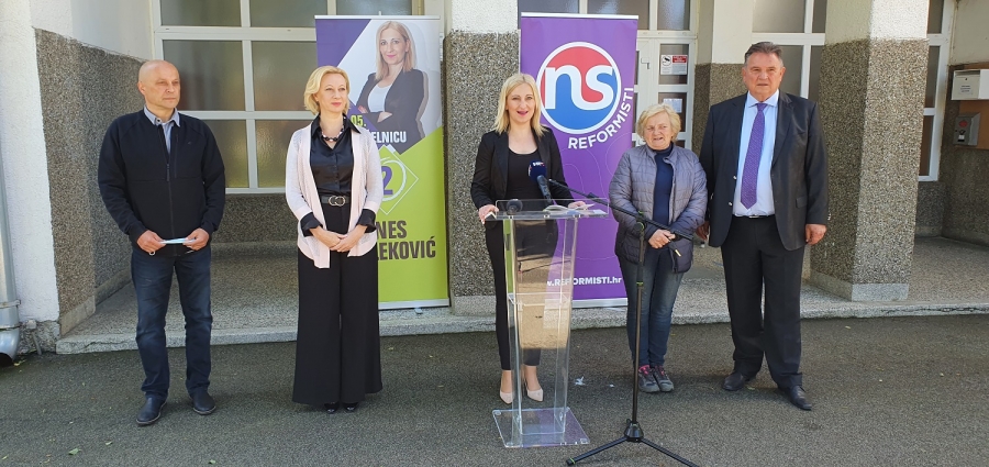 Reformisti i SDP podržali Ines Pavleković u Vidovcu, Pavleković pozvala svoje birače na podr&scaron;ku Čačiću
