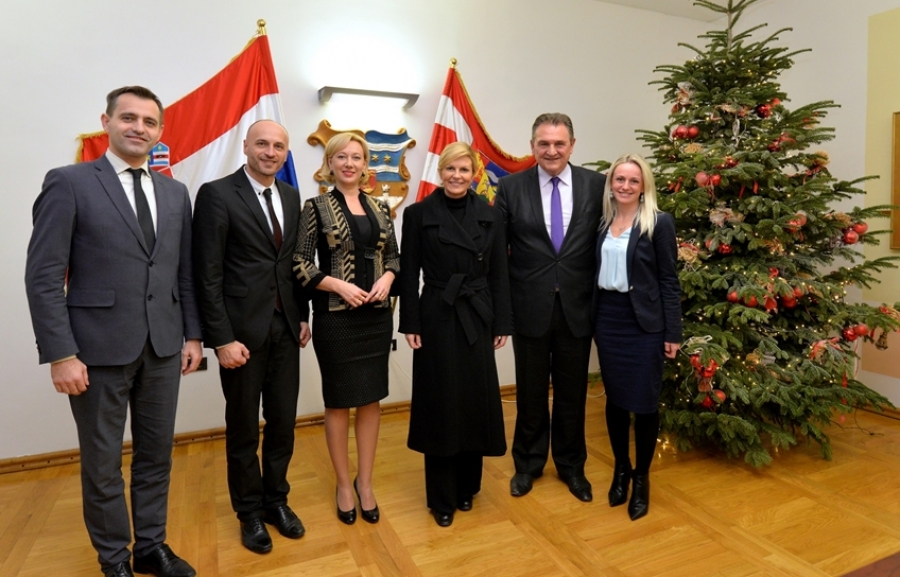 Predsjednica RH Kolinda Grabar-Kitarović na radnom sastanku sa županom Radimirom Čačićem