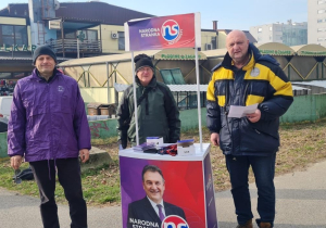 Zagrebački Reformisti na tržnici Dubrava