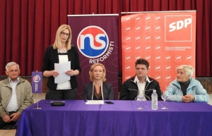 Koalicija SDP-Reformisti-HSU započela je s predizbornim skupovima
