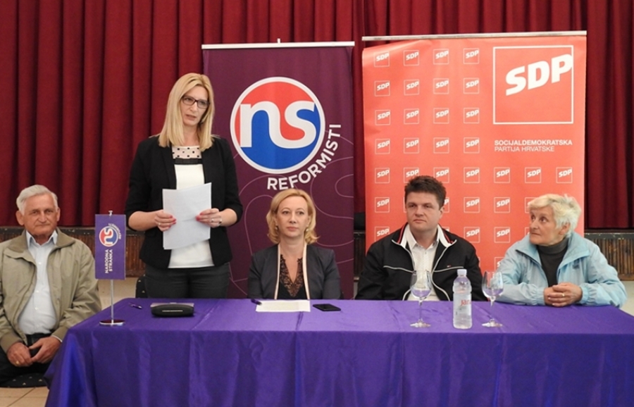 Koalicija SDP-Reformisti-HSU započela je s predizbornim skupovima